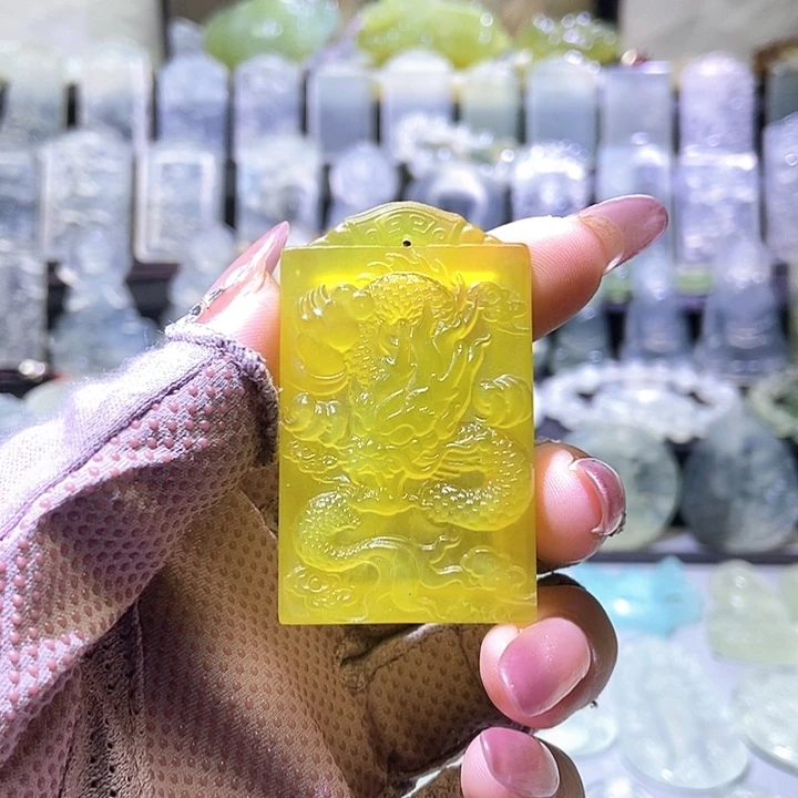 岫玉未镶嵌吊坠吊坠