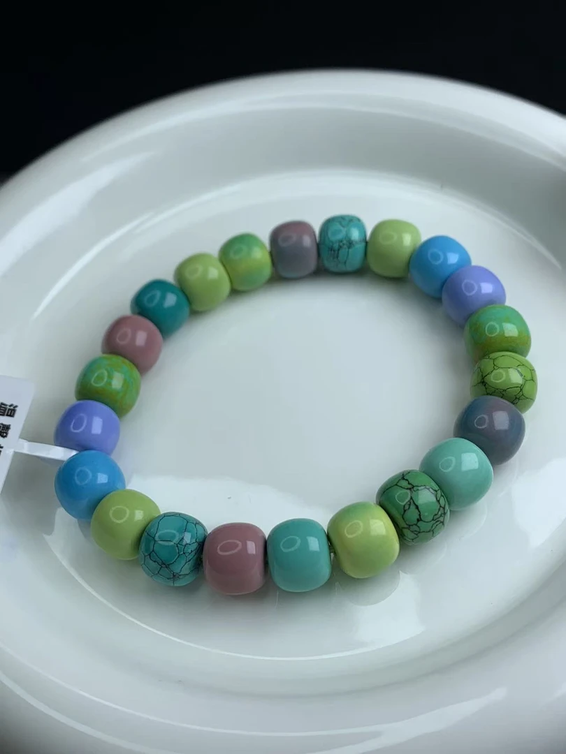 湖北珍藏级10mm纯手工原石原料精工多宝手串
