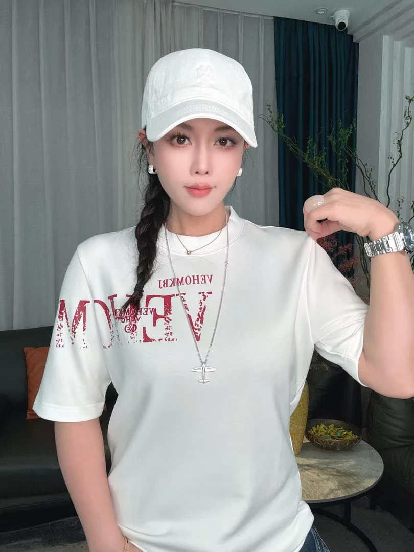 欧货VEHO秋冬潮品时尚秋冬轻奢高端潮流百搭经典休闲短袖D077上衣