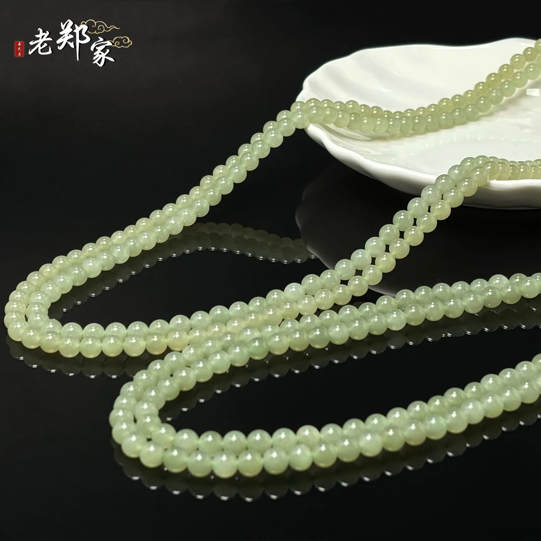 【老郑家】和田玉项链 约6mm (多样性发一件)