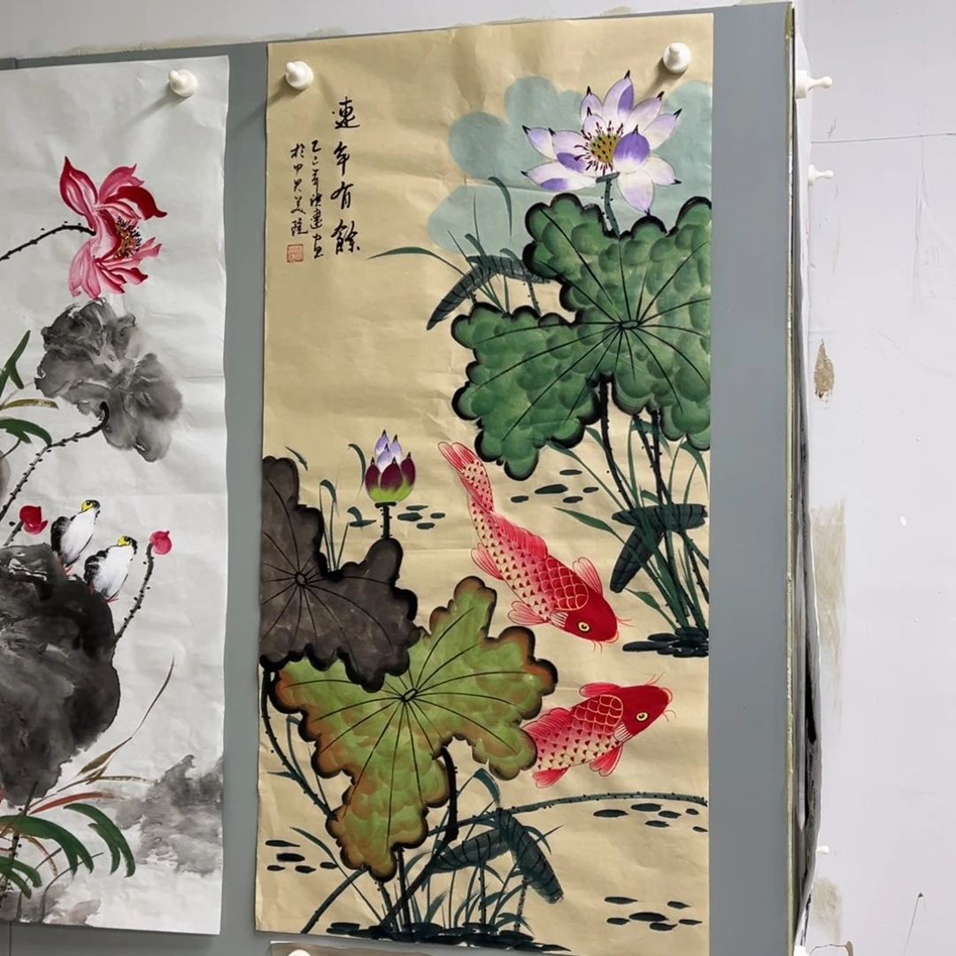 国画宣纸手绘，手工作品
