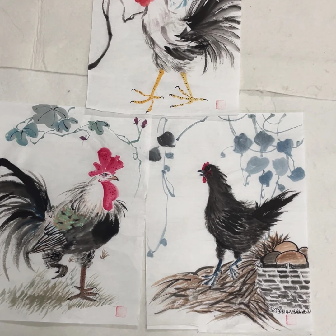 国画王劲老师绘画