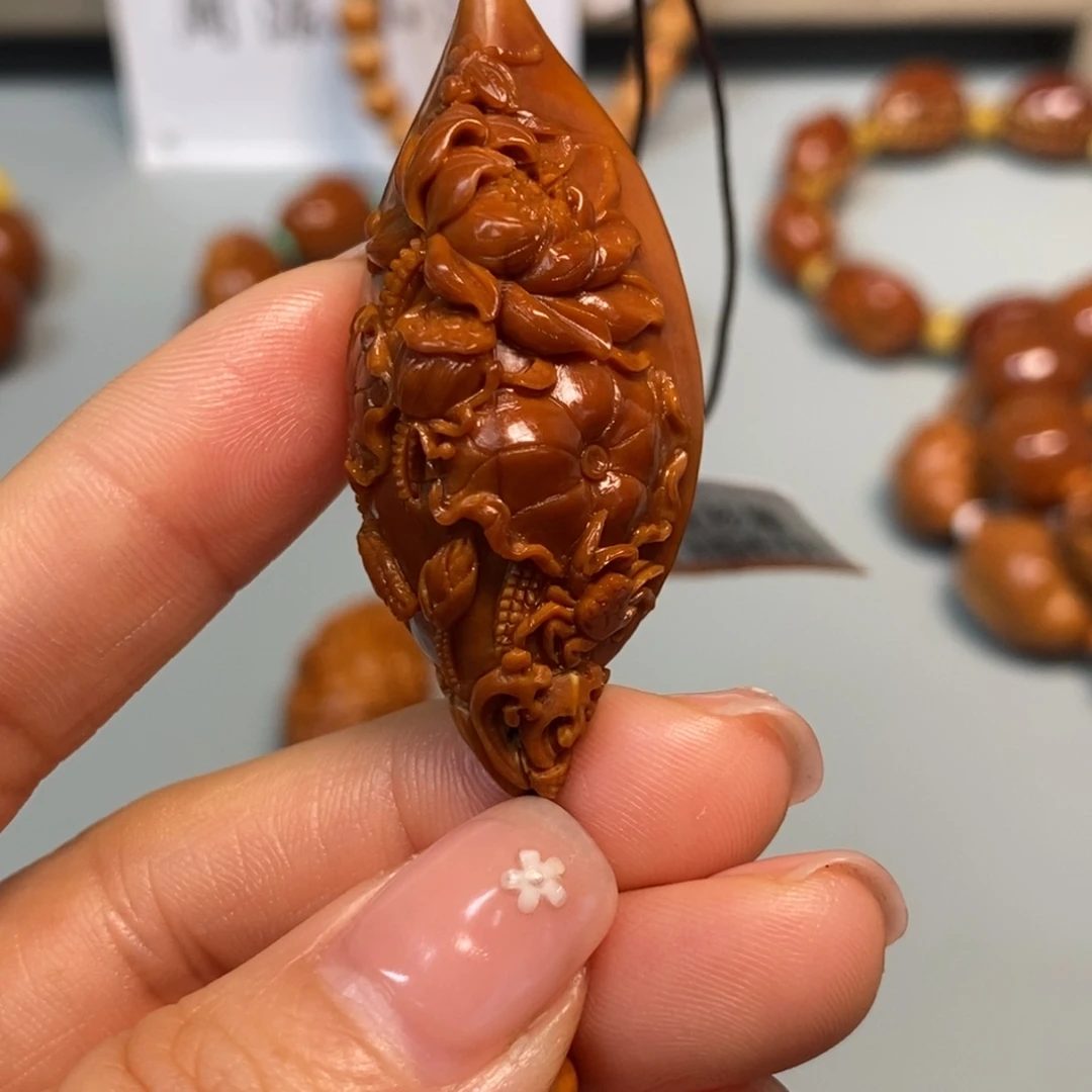 橄榄核手串/手链荷塘月色