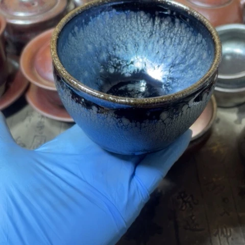 茶盏建阳建盏微瑕油滴