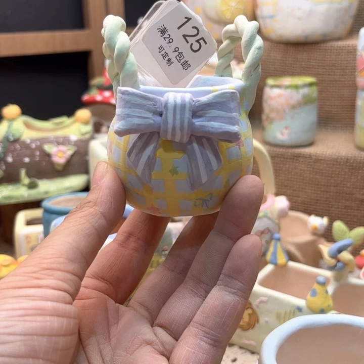 125篮子手工盆现货