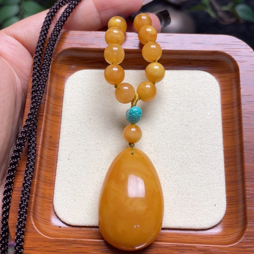 蜜蜡未镶嵌颈饰项链