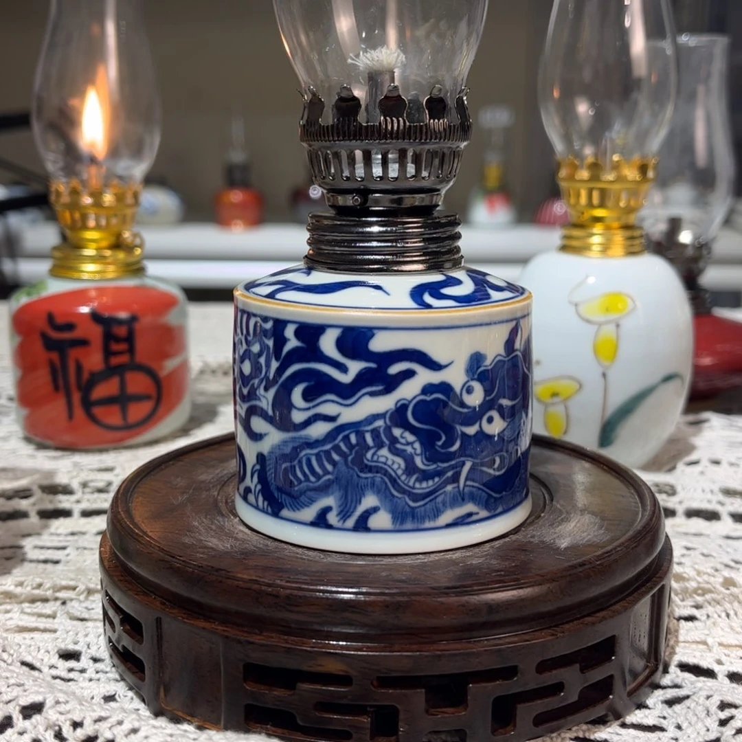 摆件景德镇陶瓷手工香薰灯