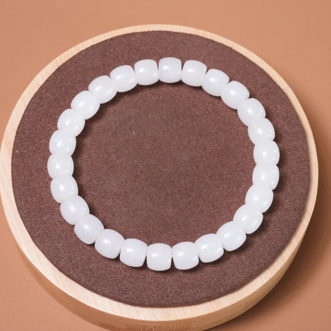 【小龙臻选】精品和田玉8MM直切手串 3500