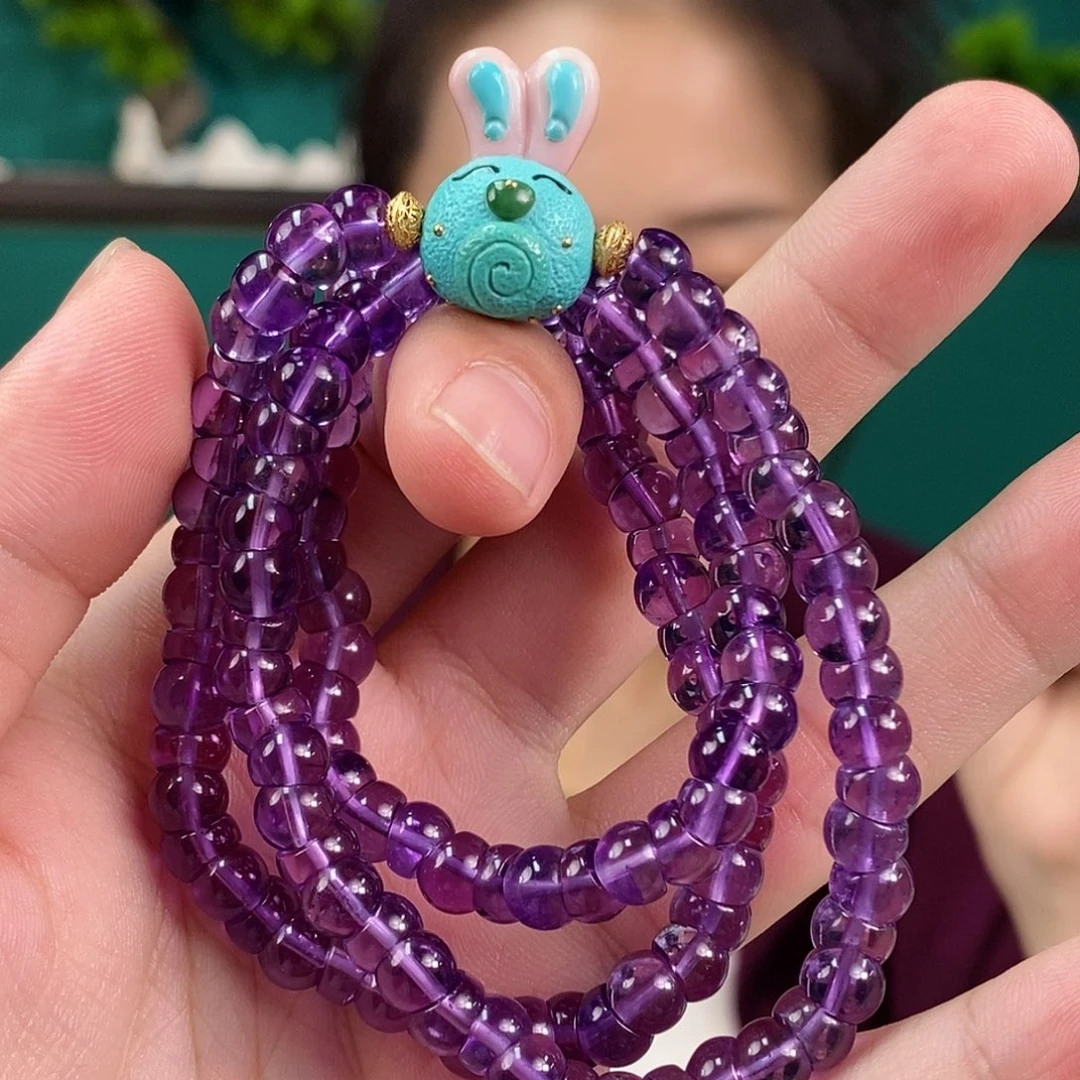 紫晶手链未镶嵌搭配设计