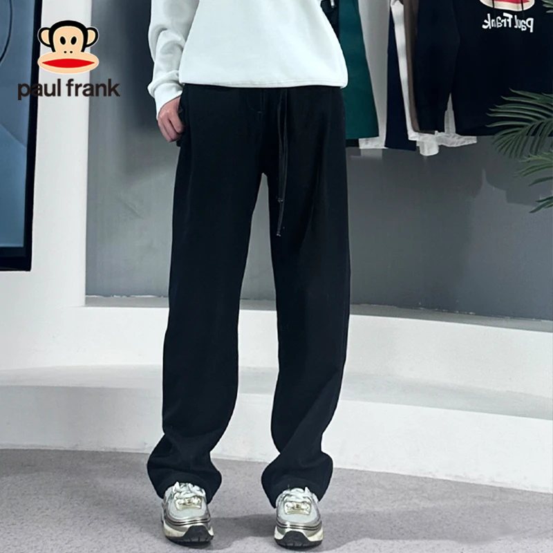 Paul Frank/大嘴猴牛仔裤男士2025春季宽松直筒裤男休闲长裤子潮x