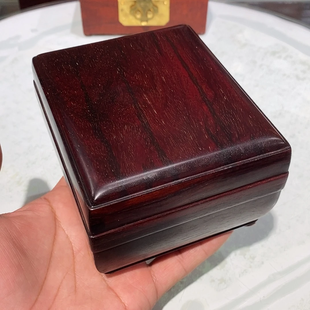 檀香紫檀（小叶紫檀）独板面包盒11.5/10/6.5