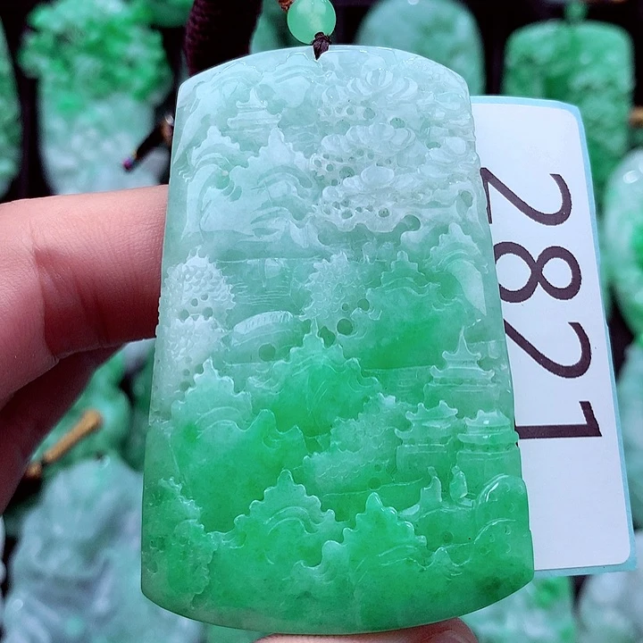 翡翠未镶嵌吊坠(不含链)