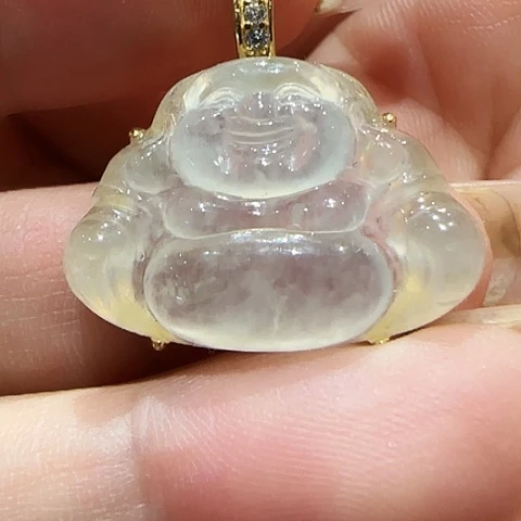 翡翠银S925镶嵌吊坠(不含链)