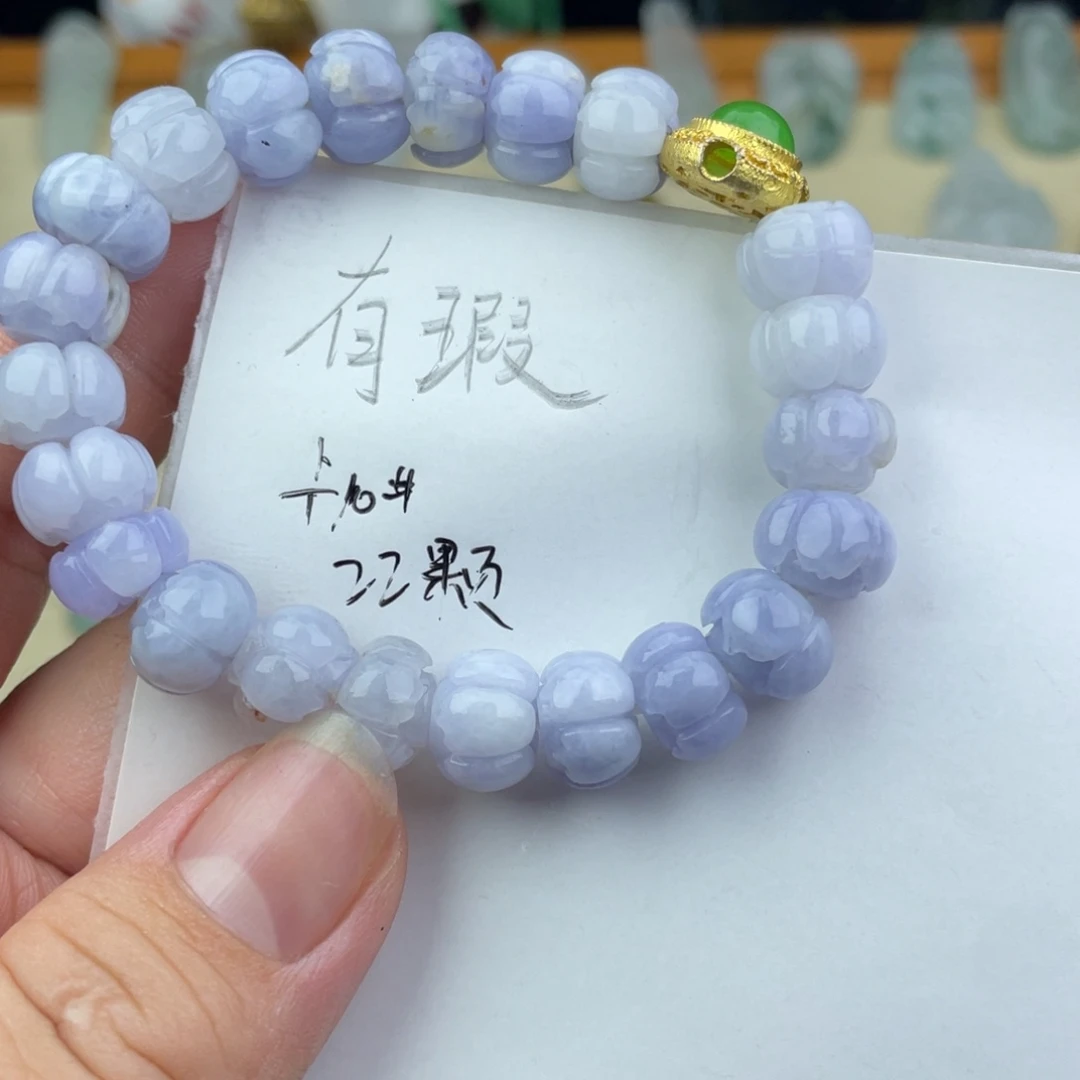 定制翡翠未镶嵌莲花串