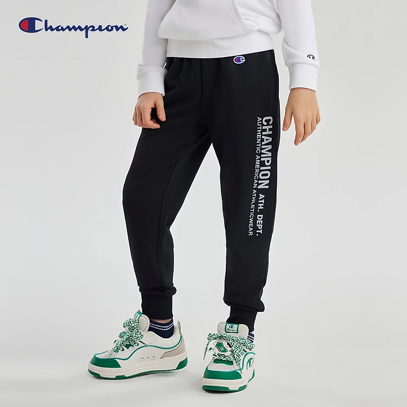Champion冠军儿童装LOGO休闲时尚户外百搭运动长裤束脚裤CK-ZS203