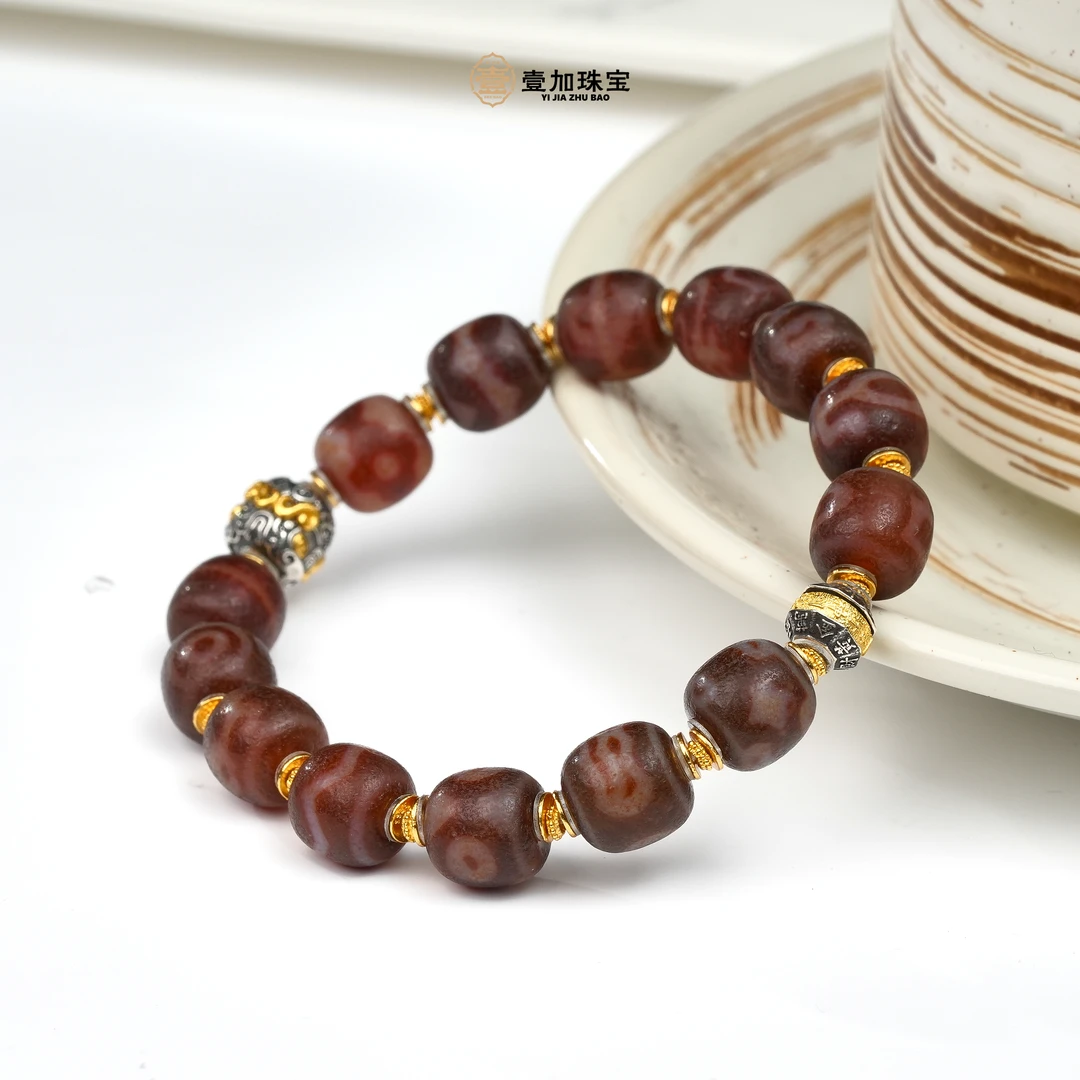 壹加安琪 | 金蟾小多宝玛瑙手串多样性发货发其一