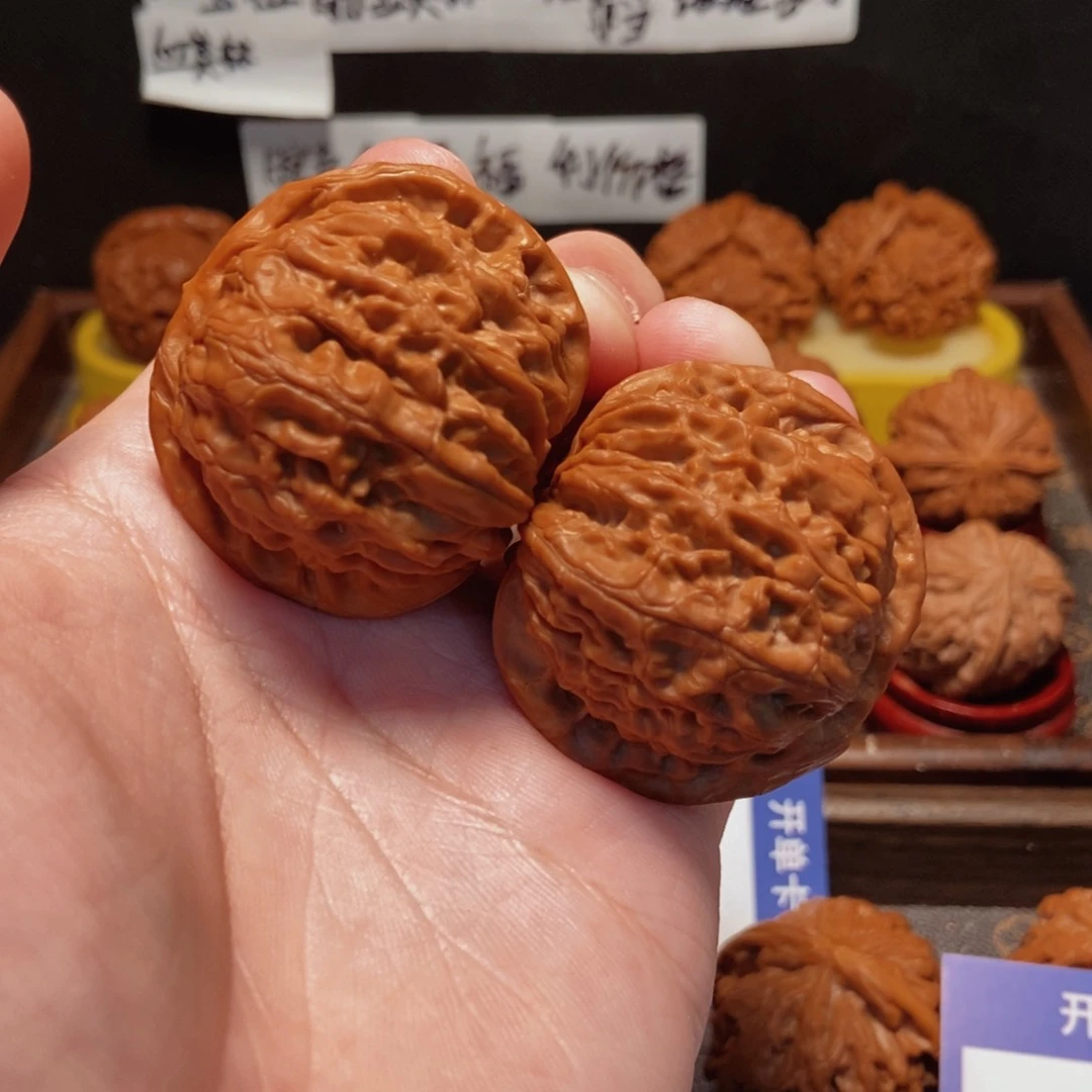 吊坠文玩核桃金麒麟46尺172