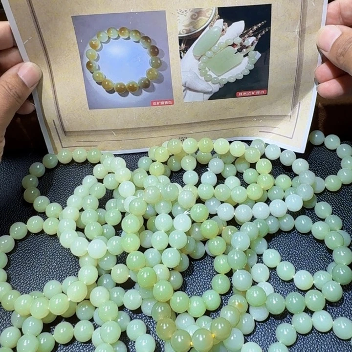 和田玉未镶嵌手链颜色多样性发货拍一发一