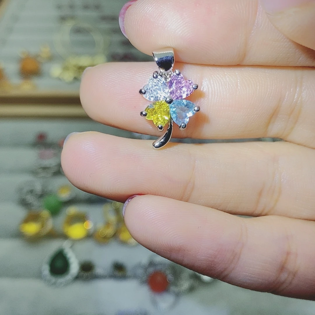 【闪购商品】托帕石耳饰银S925镶嵌