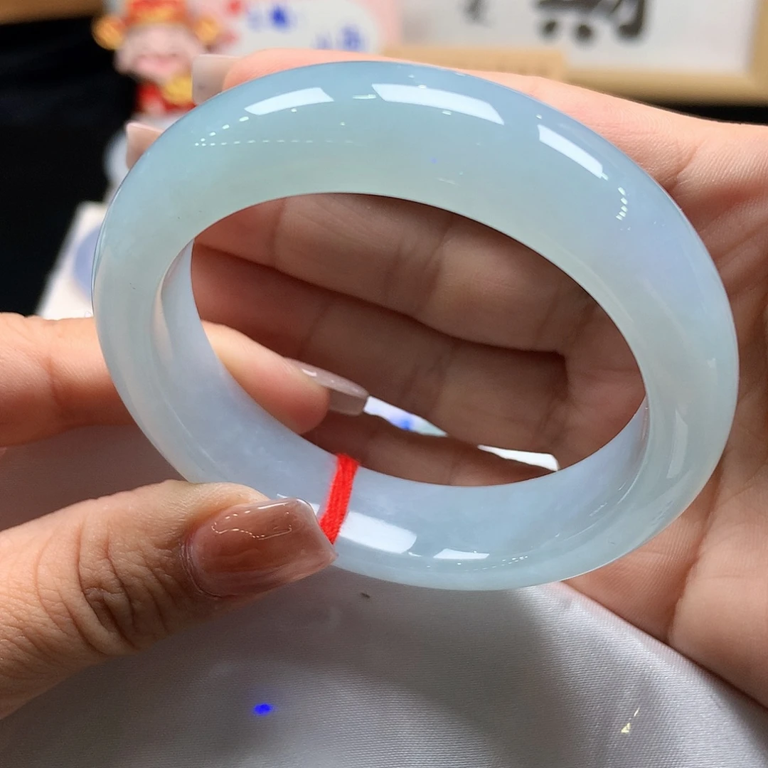 翡翠未镶嵌手镯70号
