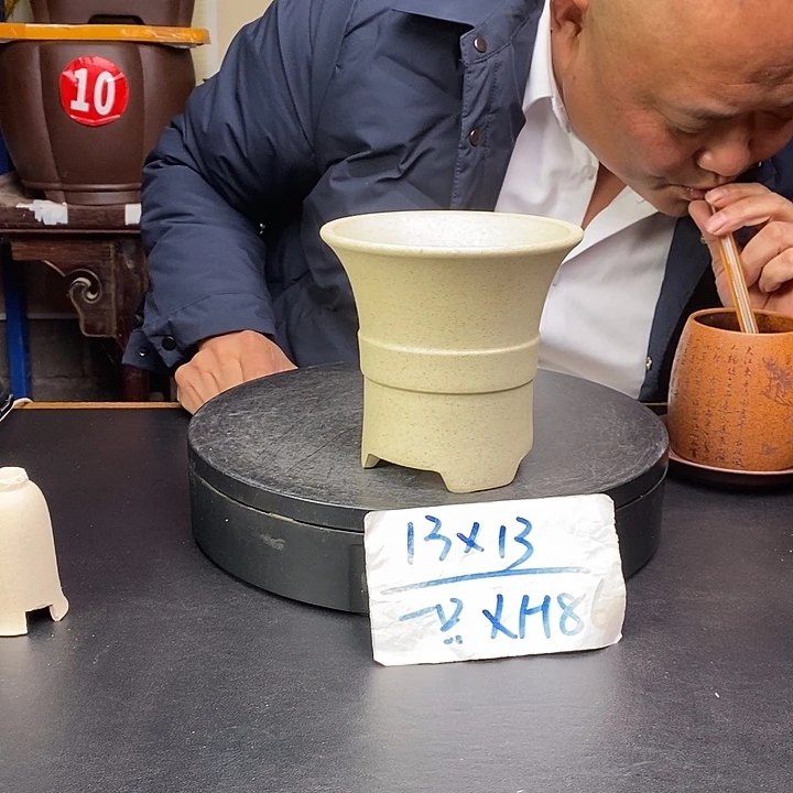 紫砂花盆货号一只XH86