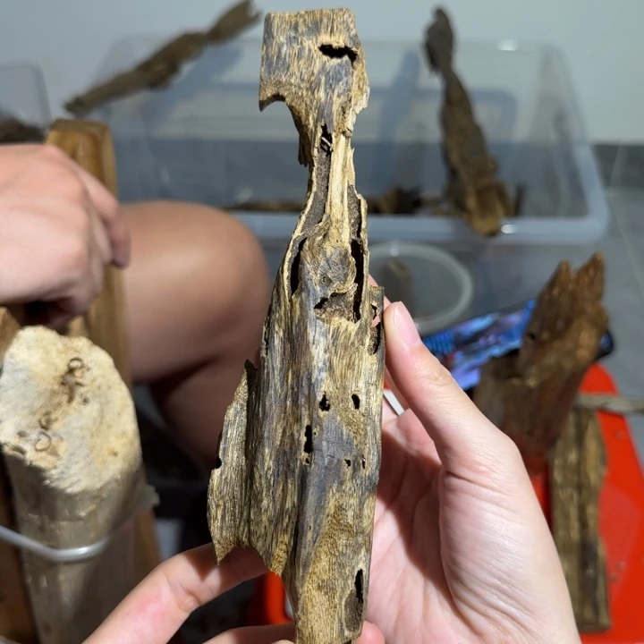 沉香沉香碎屑白棋块料36克