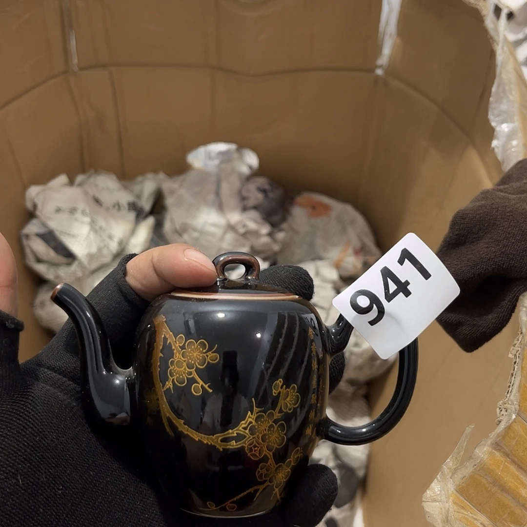 瓷片茶摆件工艺品摆件666