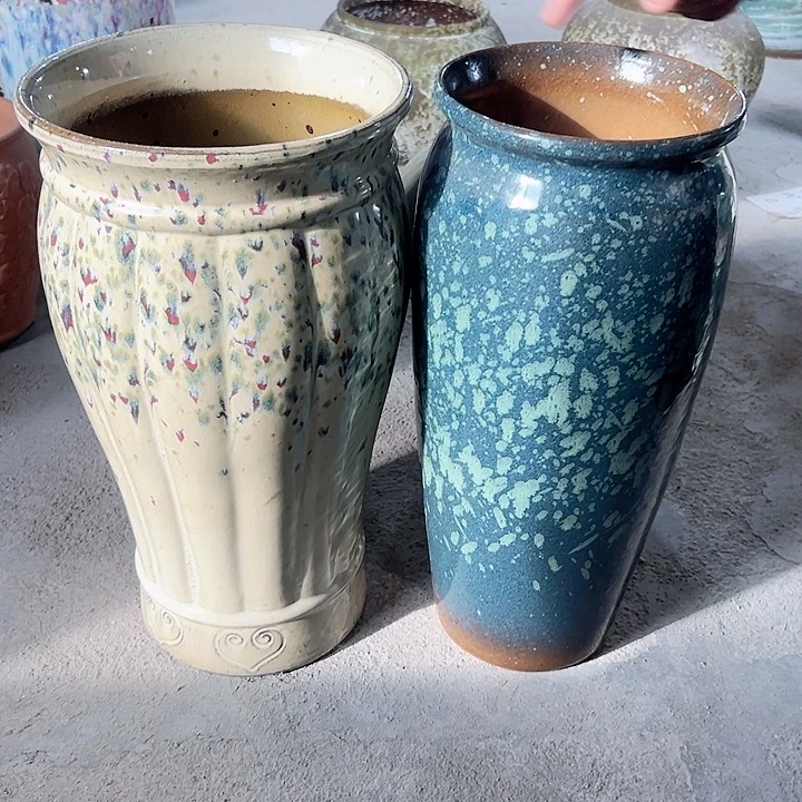 紫砂花盆高40口20