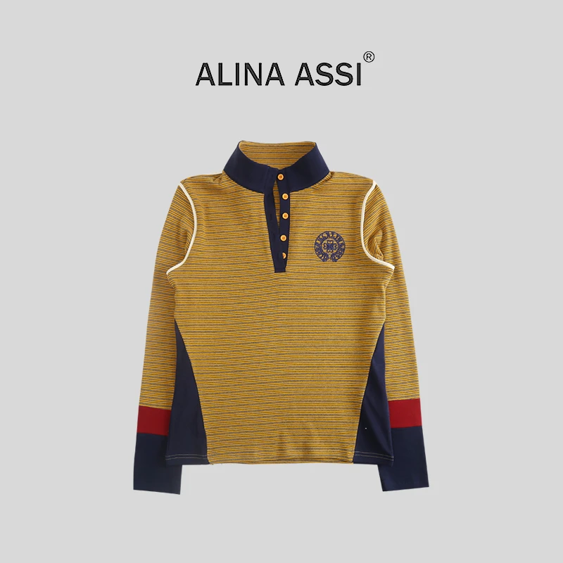 【糯米姐】2025秋冬新款显瘦T恤休闲长袖上衣AH0359