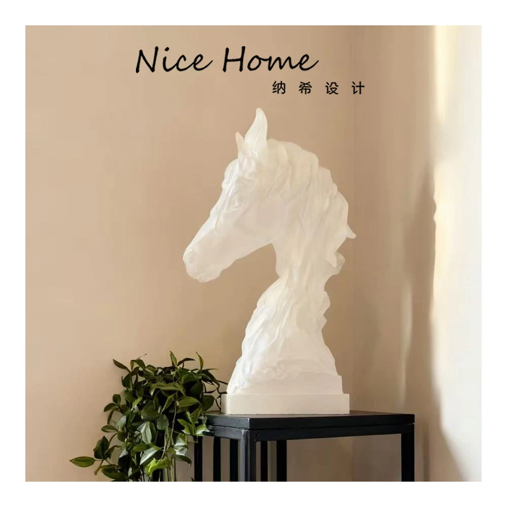 【纳希设计】意式轻奢创意马头工艺品家居摆件适用于电视柜书架