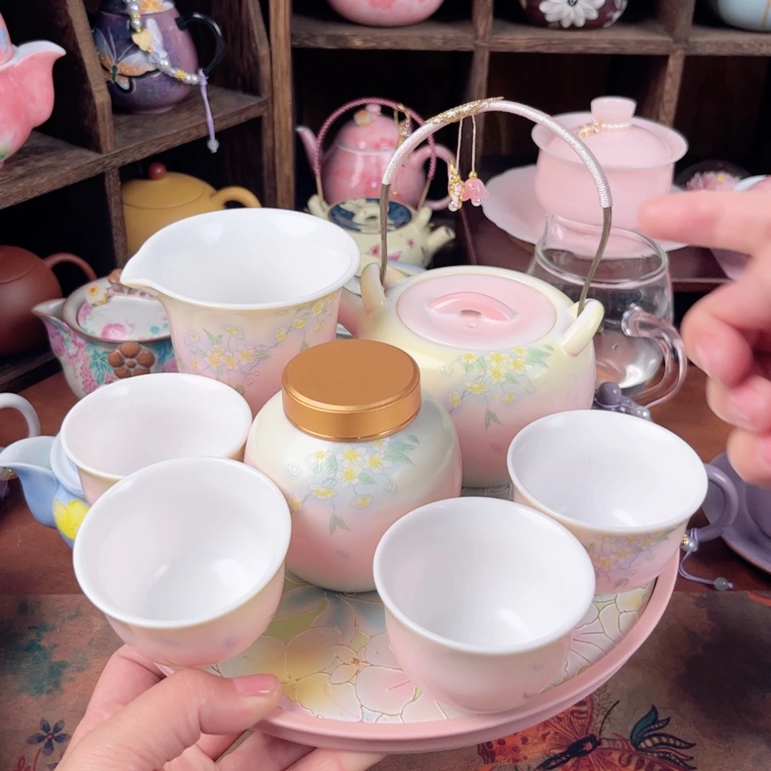 壶我**我桂花香提梁壶套装