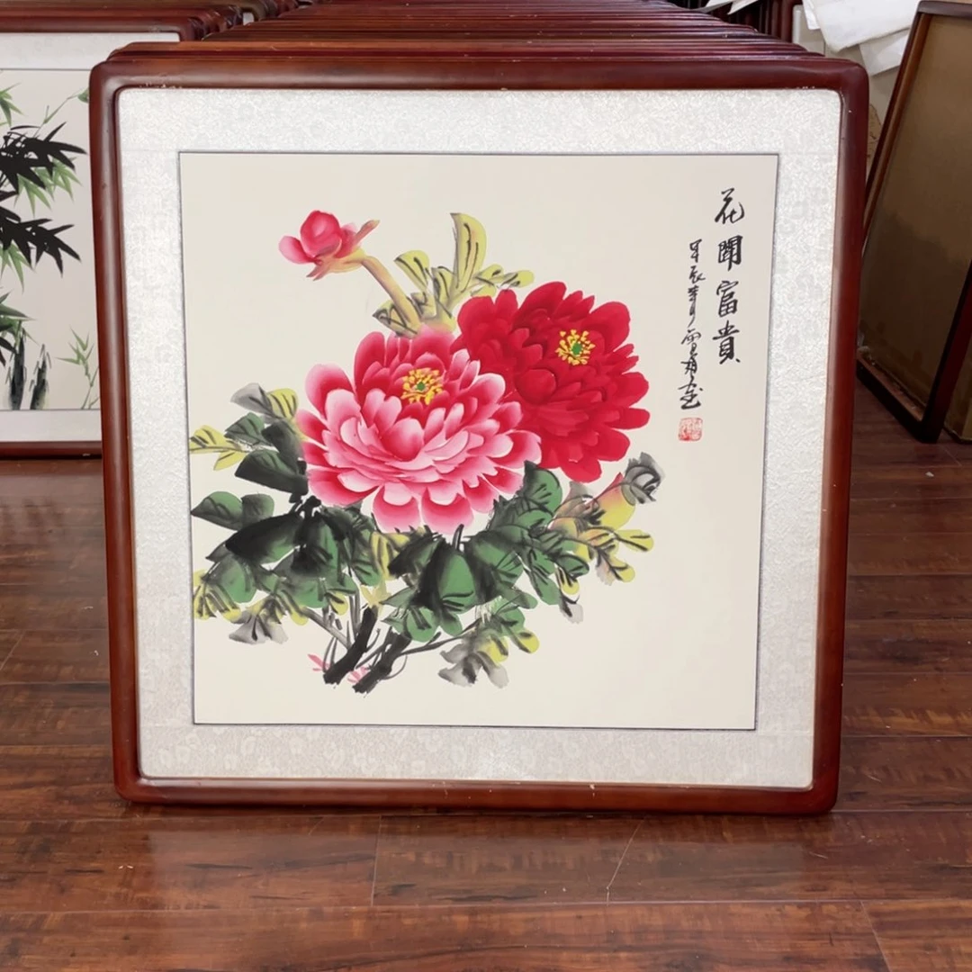 国画带框尺寸63*63厘米