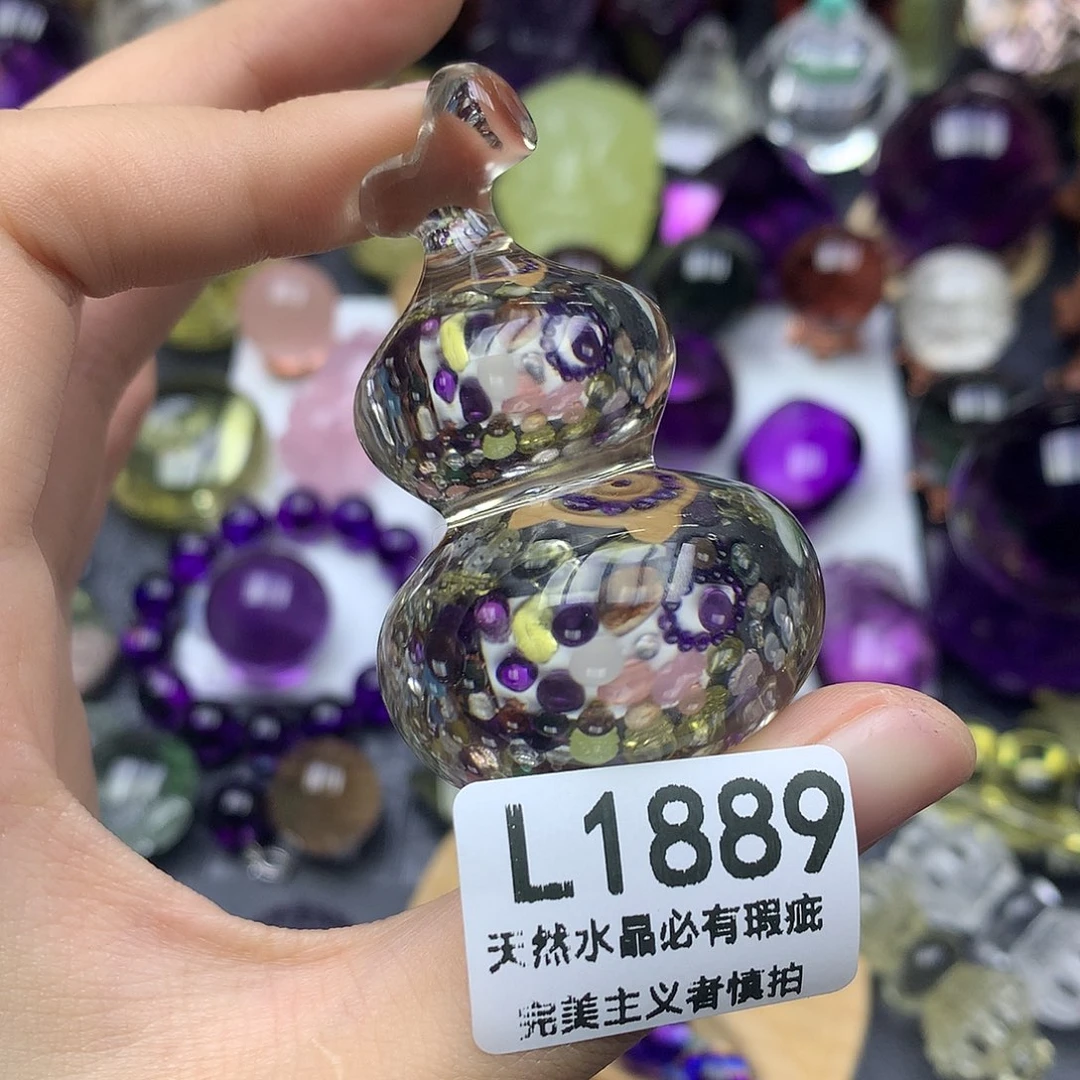 水晶珠宝半成品未镶嵌摆件