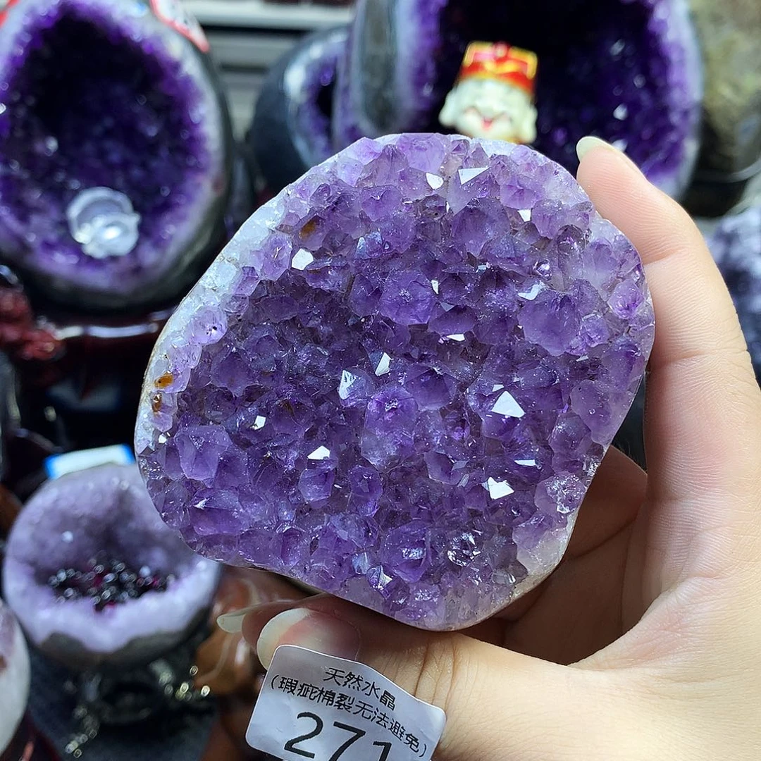 未镶嵌紫晶大型摆件（非配饰）莹