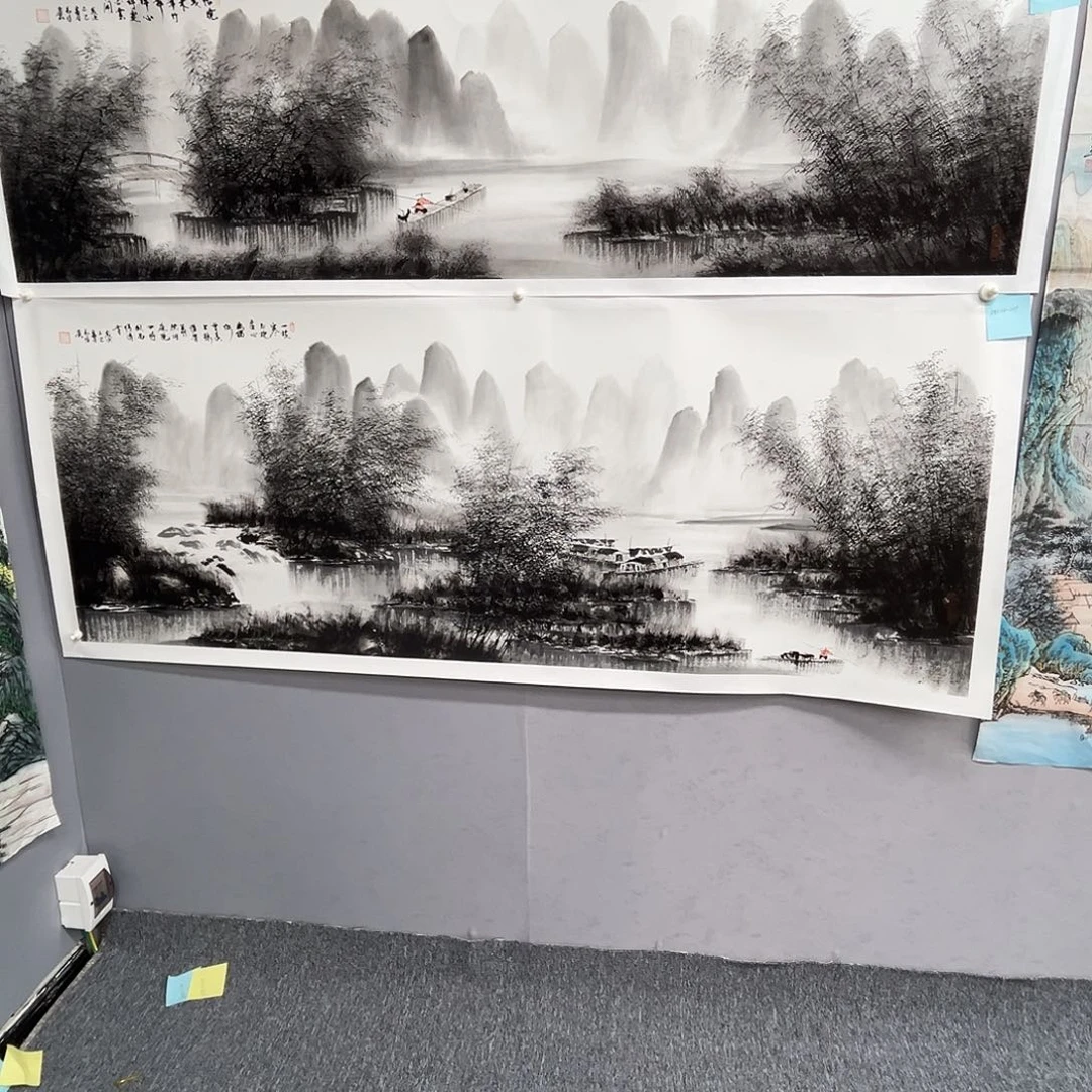 国画慷*易老师 水墨作品。易悖 老师 慷慨哥专项链接