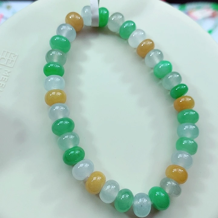 手链翡翠未镶嵌卡7.5