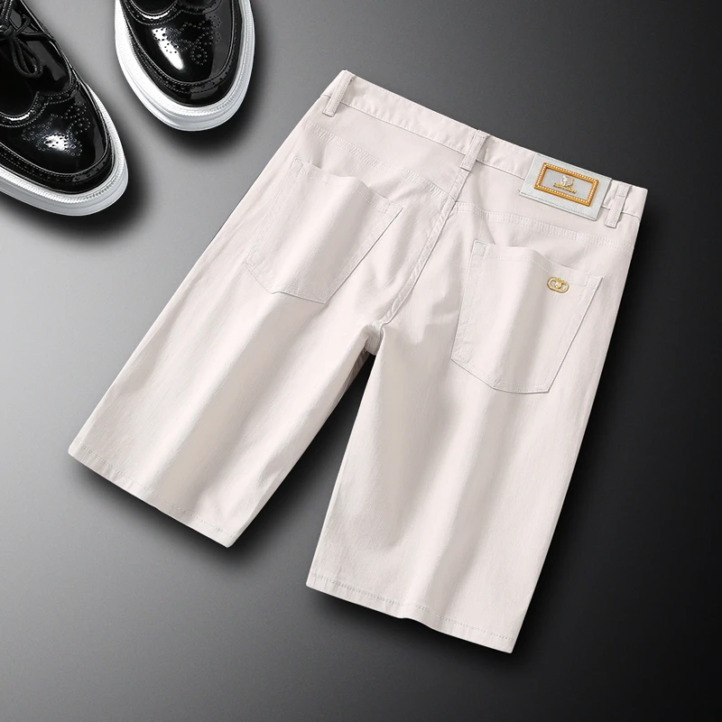 景君澜男士休闲短裤夏季新款潮牌时尚外穿高级感冰丝透气五分裤
