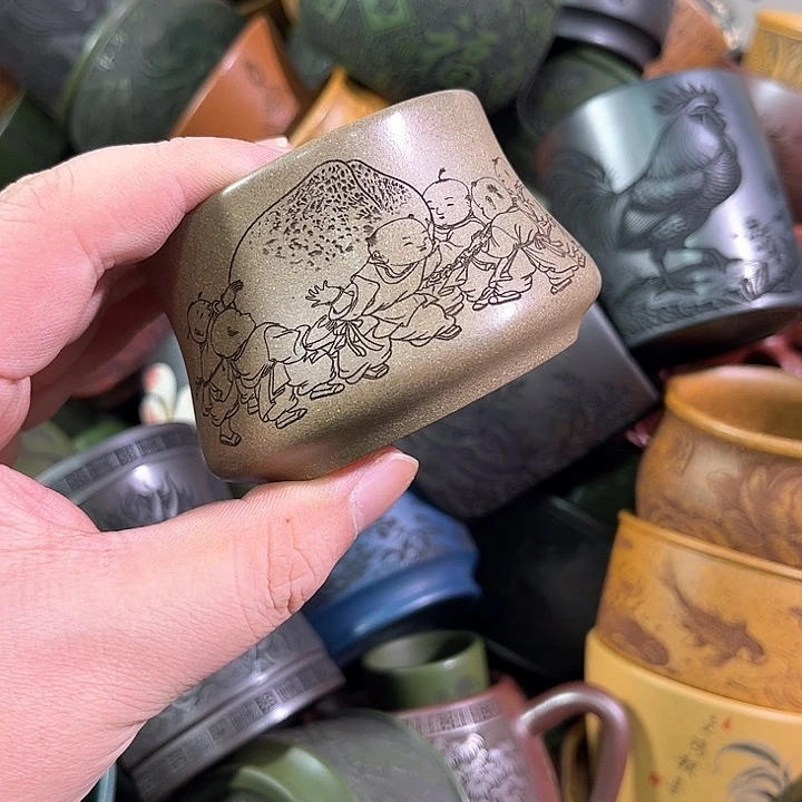茶杯紫砂全手工紫砂主人杯