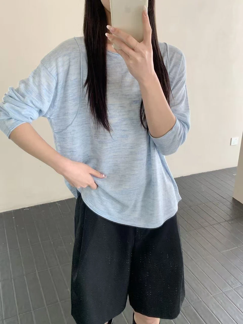 炫彩美衣  长袖圆领毛衣9778