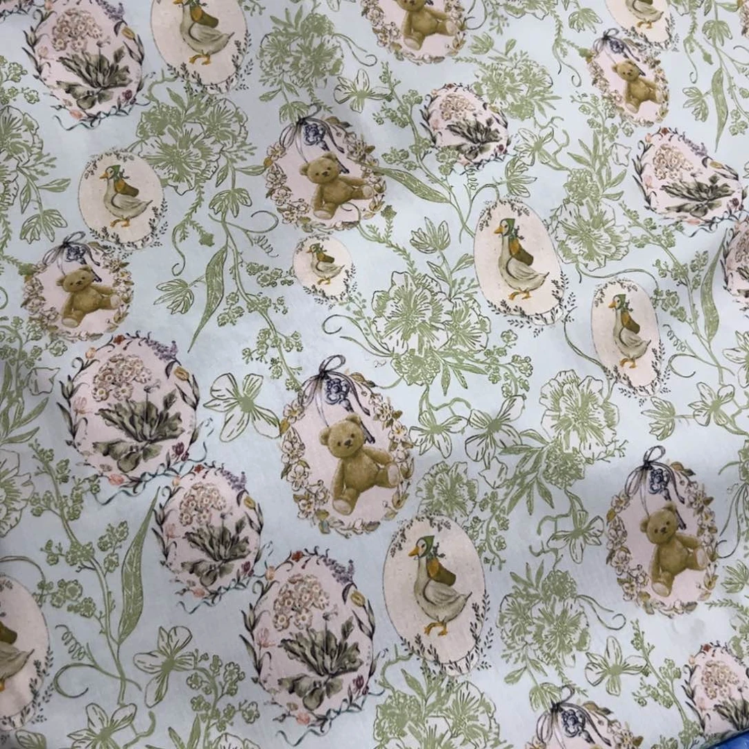 一米价纯棉80支府绸1.45米宽果子布艺地卷