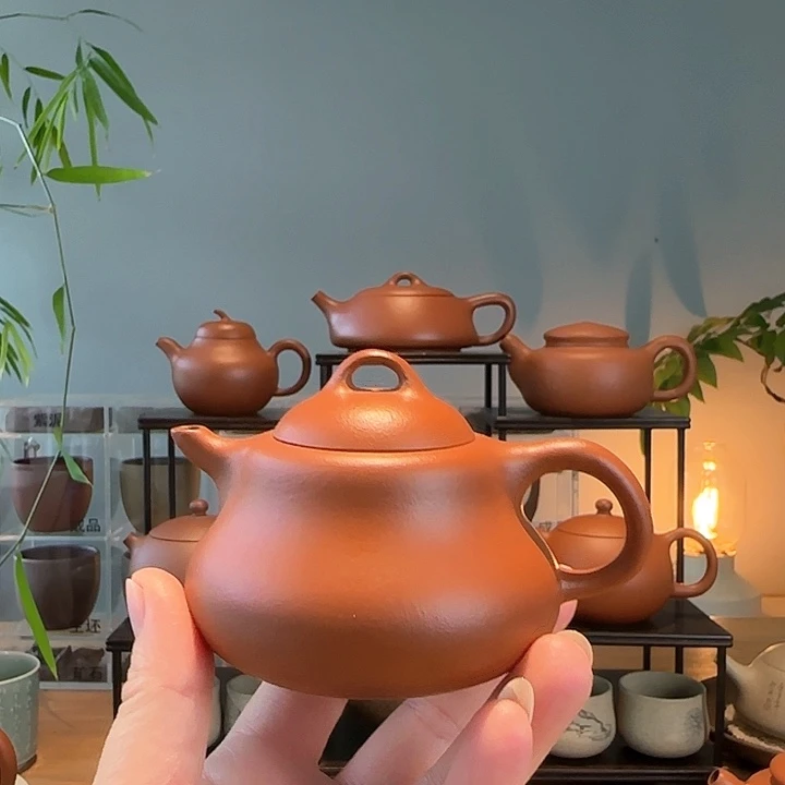 茶叶罐紫砂原矿朱泥小葫芦壶➕2019年荒野寿眉1斤