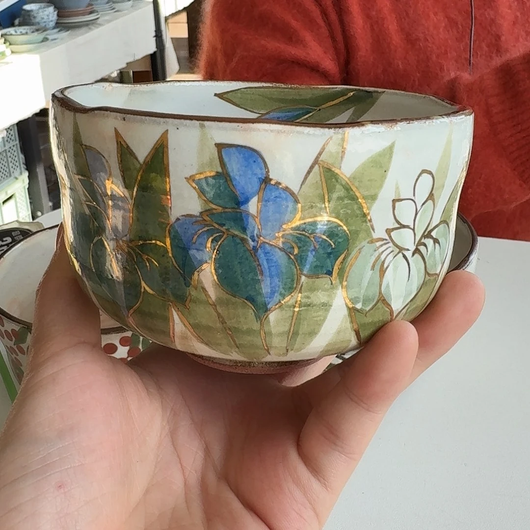 瓷片清水烧森俊山10.5厘米