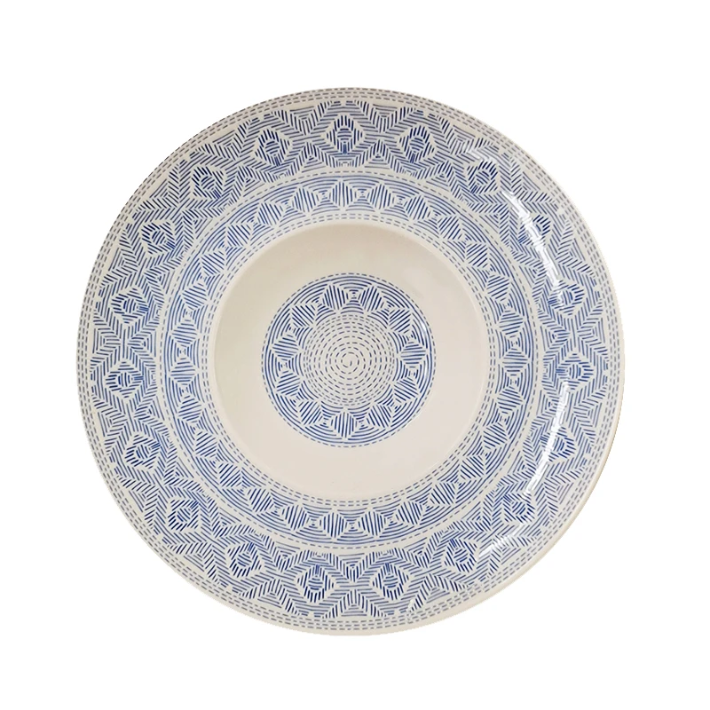 德国villeroyboch唯宝 波西米亚风 草帽盘28cm 棕色蓝色两色可选