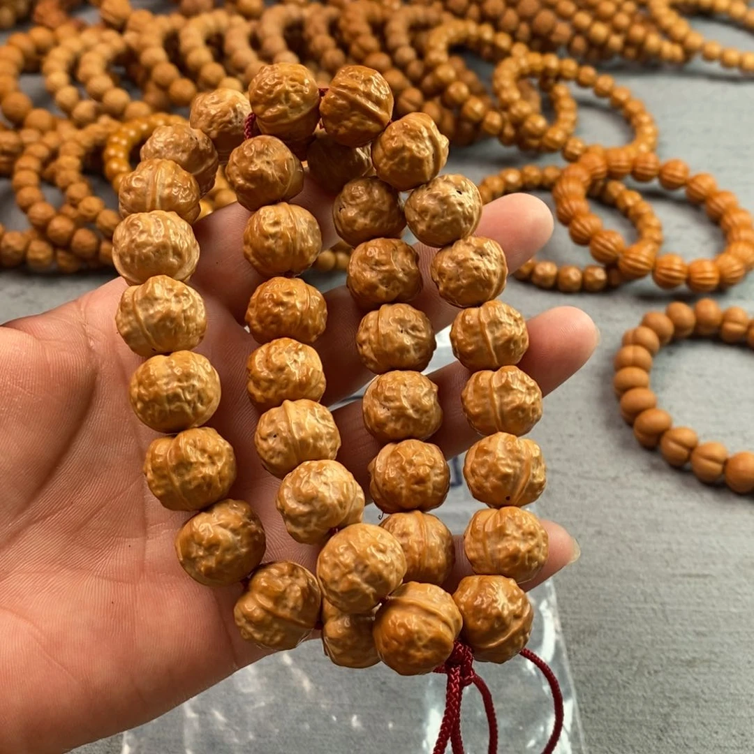 手串猴头核桃瑕疵蟾王