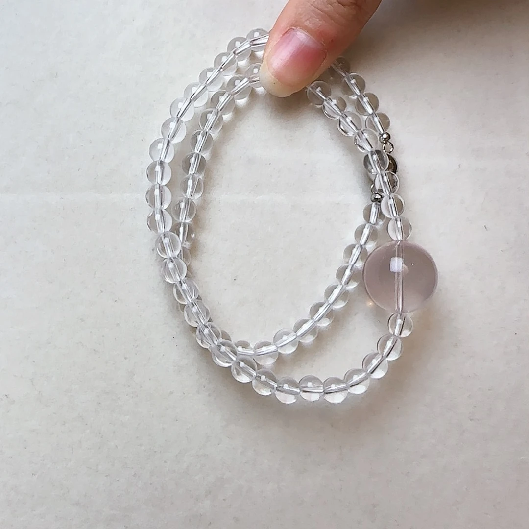 水晶颈饰未镶嵌大气上档次