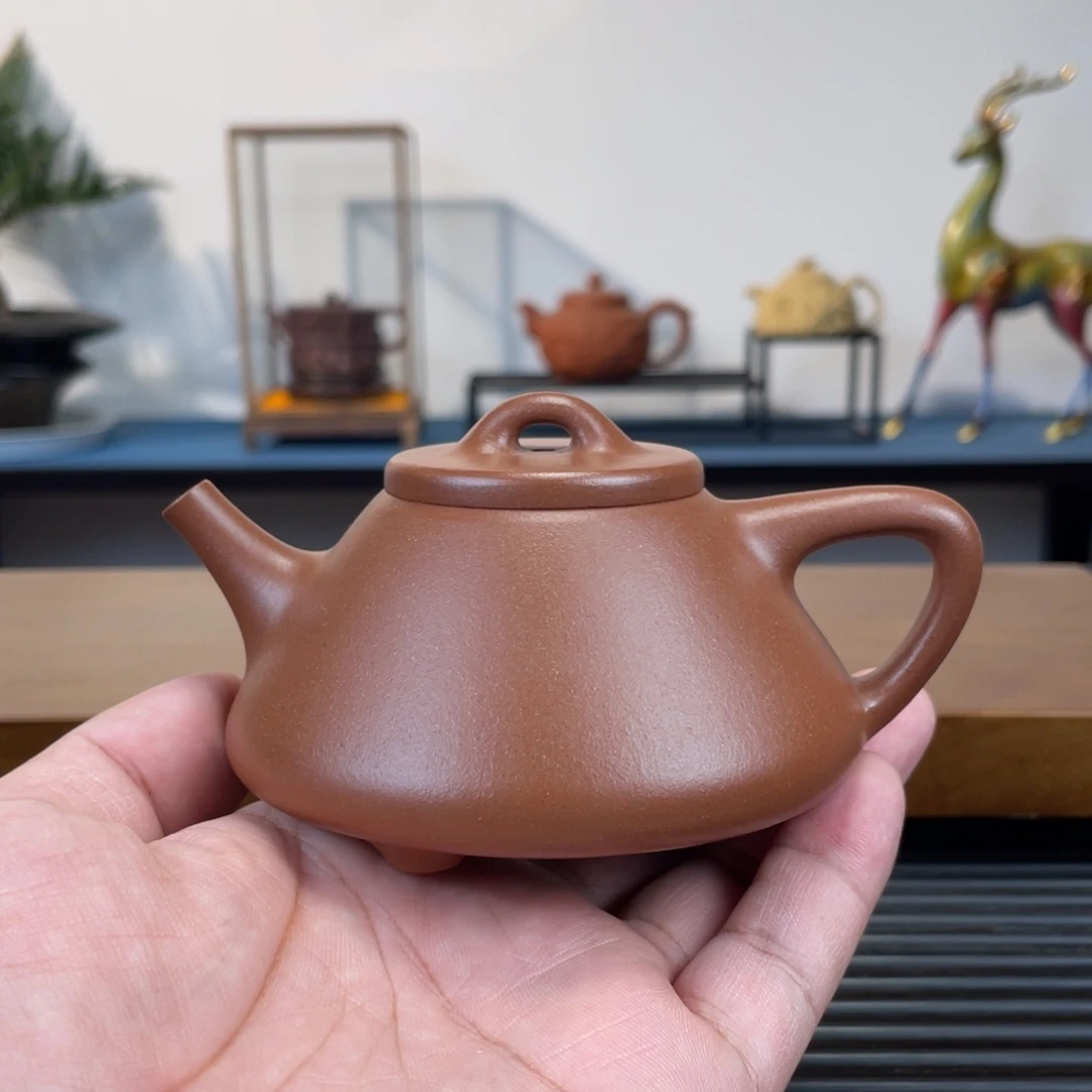 茶壶紫砂台西紫泥子冶石瓢180cc