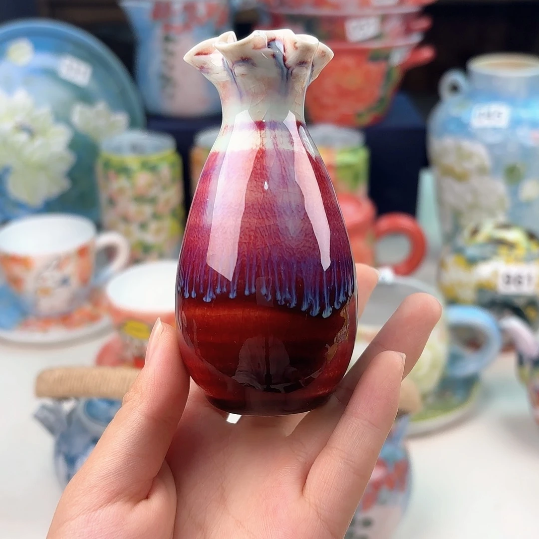 景德镇手绘高温釉下彩陶瓷茶具