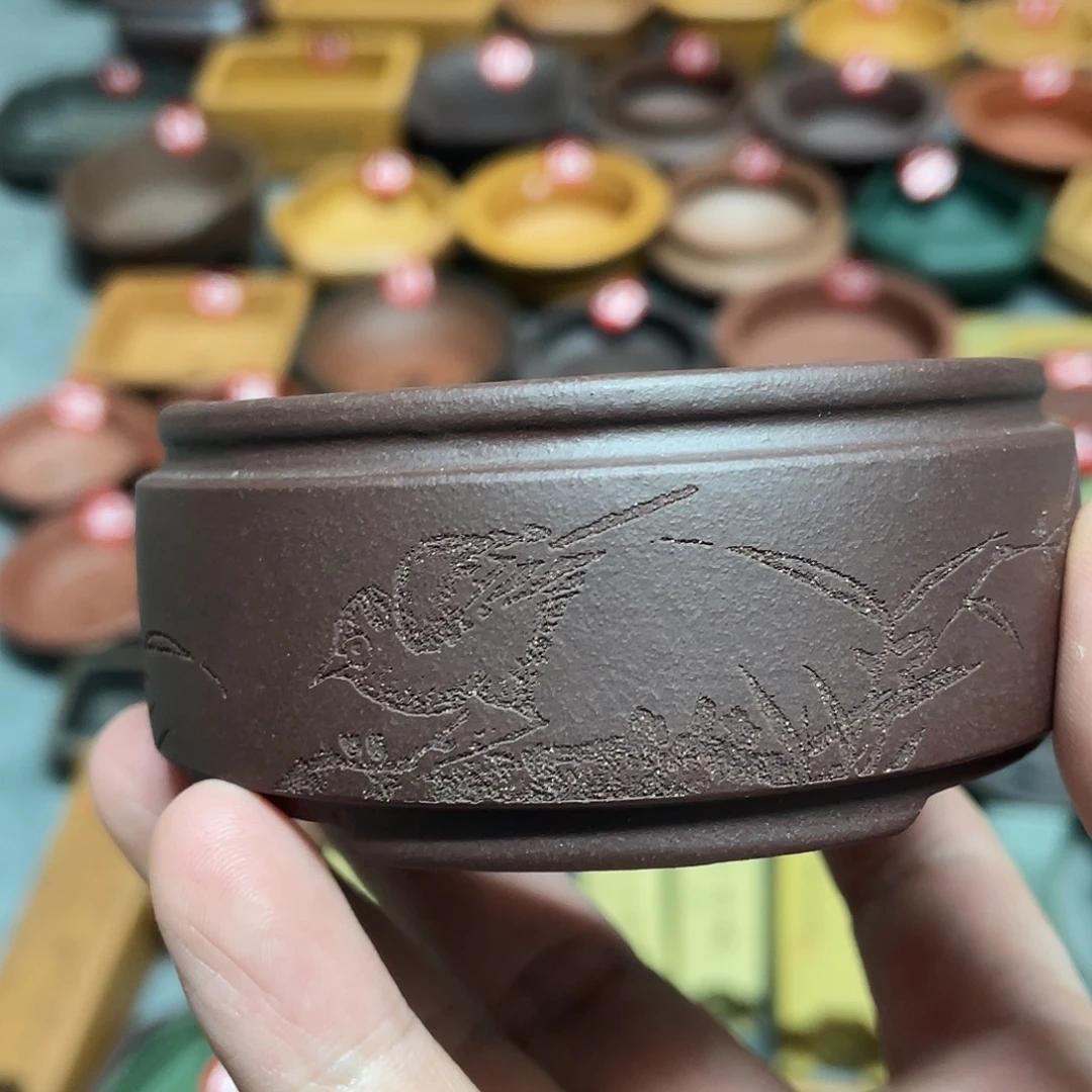 紫砂小盆7.5*3cmmmmmm