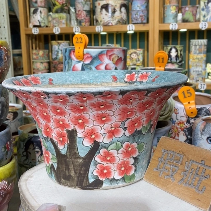 红陶景德镇艺术手绘作品