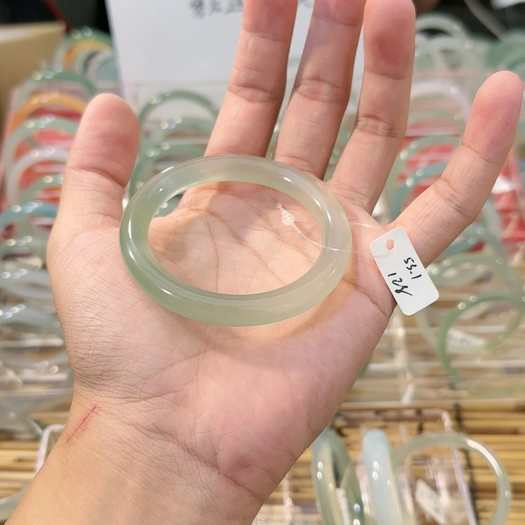 玛瑙/玉髓手镯未镶嵌圈口53.1确认再拍